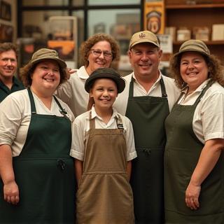 Team members in store circa 1998.